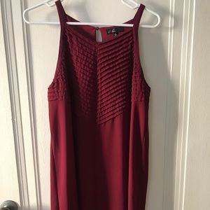 C. Luce Burgundy Dress